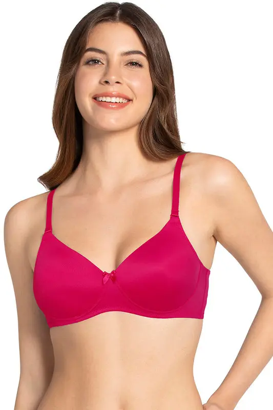  Amante-Smooth Charm Padded Non-Wired T-Shirt Bra - Jazzy