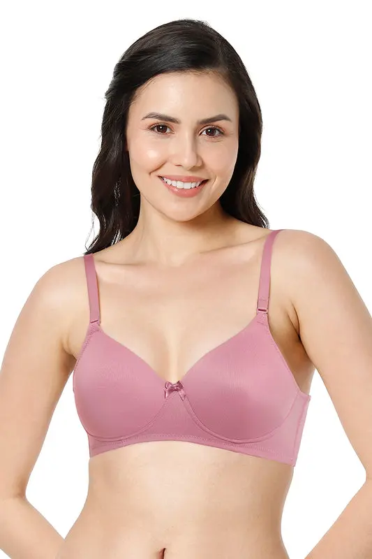  Amante-Smooth Charm Padded Non-Wired T-Shirt Bra - Mesa Rose