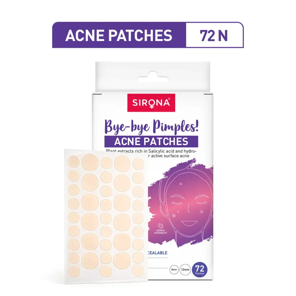 Sirona-Acne Pimple Patch For Face (Pack of 72 Patches)