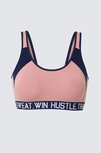 Van Heusen Proactive Women Lilac Colour Blocked Anti Bacterial Wireless Sports Bra