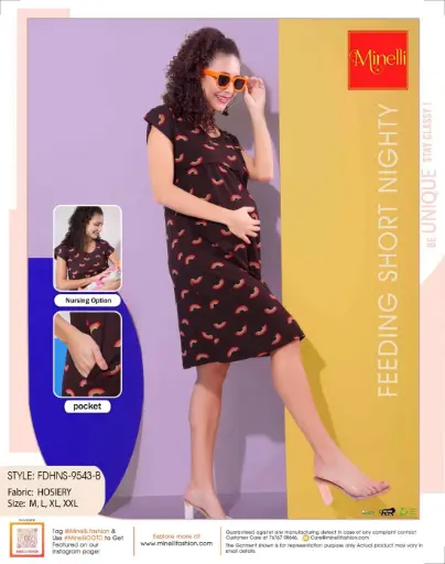 Minelli-9543-Feeding Short Nightdress