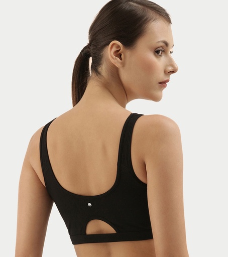  Enamor-Easy Slip-On and Back Keyhole Women's Cotton Everyday Beginner's Bra - Padded, Wirefree, Full Coverage - A106 
