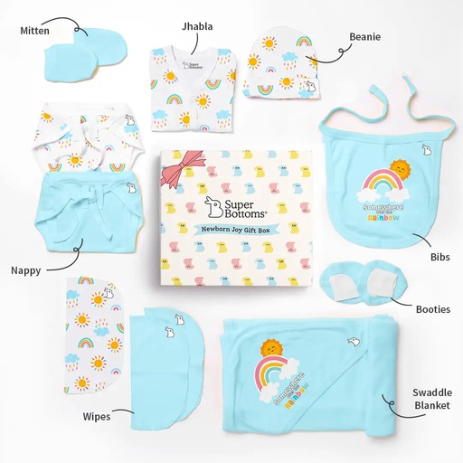 [GIFT BOX-0-3MONTHS] Super Bottom-Newborn Essentials Gift Pack-0-3M