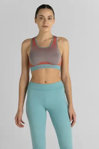 VAN HEUSEN- Women Non Wired Smart Knit Sports Bra - Power Grip Back And Full Coverage
