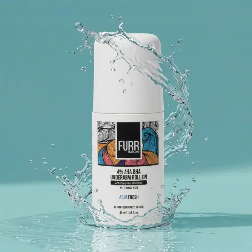 [Furr 4% aAHA BHA Uderarm roll on] Pee Safe-FURR 4% AHA BHA Underarm Roll On-Aqua Fresh-40ml