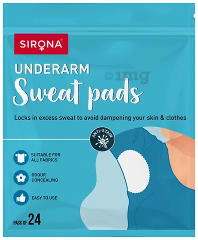 [SWEAT PADS-24 PADS] Sirona-Underarm Sweat Pads (Pack of 24)