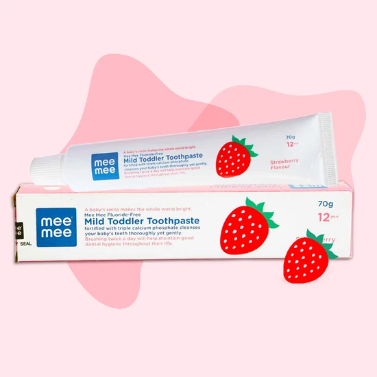 Mee Mee-Fluoride-Free Mild Toddler Toothpaste with Triple Calcium