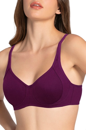  Amante-Cool Contour Non-padded Non-wired Support Bra - Plum Caspia 