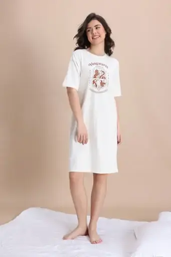 ZIVAME-ZI6543-HARRY POTTER LOUNGE DRESS 