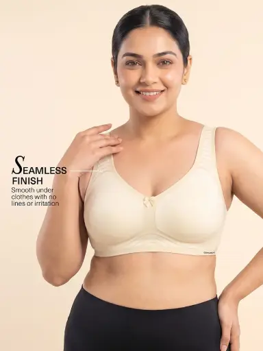  Dermawear Women Invism Cotton Bonded Deep Neck Bra C-918