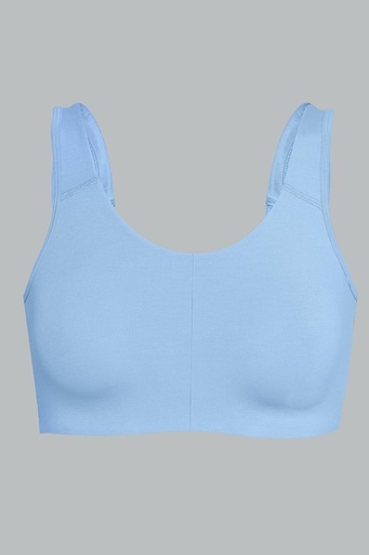 Van Heusen Women Powder Blue Solid Wireless Non Padded Bra