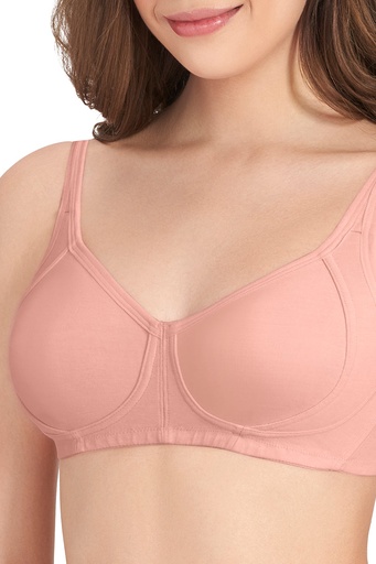  Amante-Cool Contour Non-padded Non-wired Support Bra-Impatiens-Pink