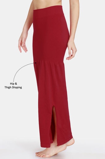  Zivame All Day Seamless Mermaid Saree Shapewear With Removable Drawcord-Maroon